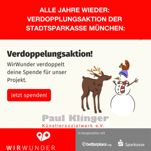 WirWunder: Verdopple Deine Spende für das Künstlersozialwerk
