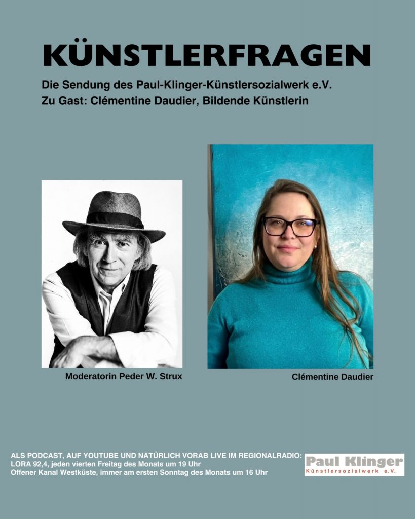 Künstlerfragen aus dem Künstlersozialwerk mit Clementine Daudier