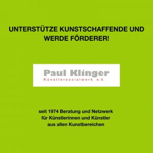 Unterstürze Kunstschaffende und werde Förderer