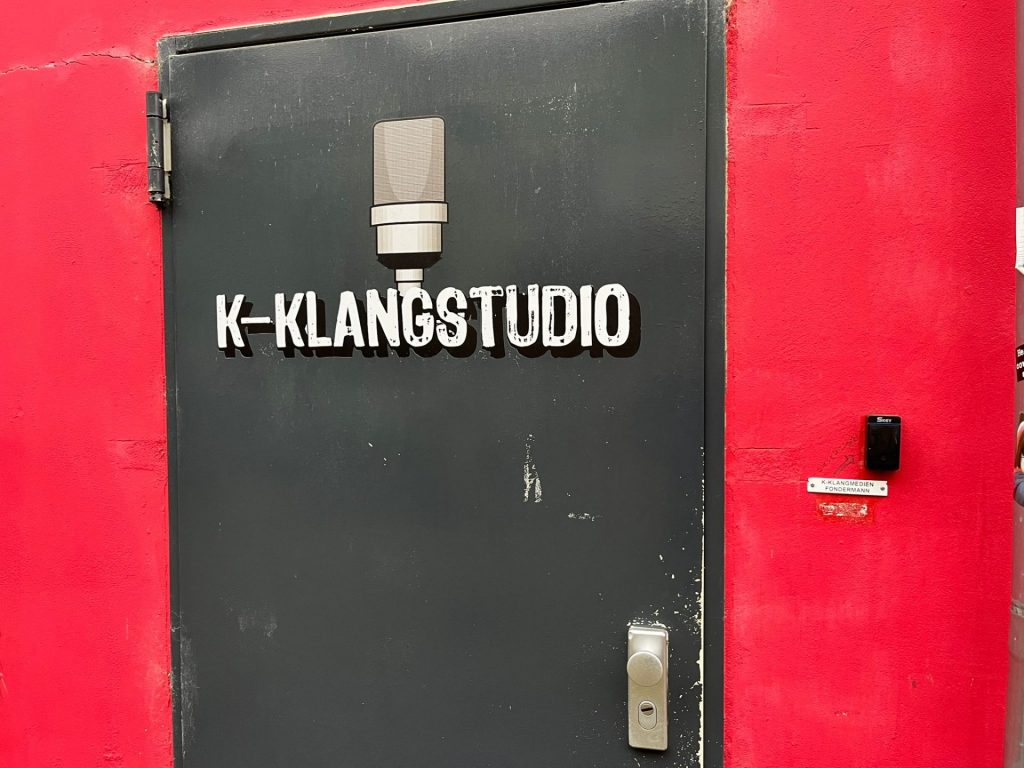 Eingang Klangstudio Fondermann Mitglied Künstlersozialwerk