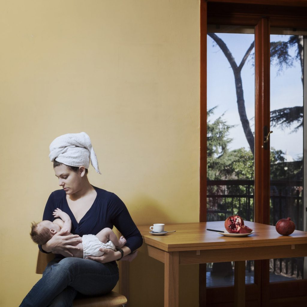 Annette Schreyer, Madonna Lactans, 2016, Pigmentdruck, Ausstellung Die Kraft der Frauen Berlin