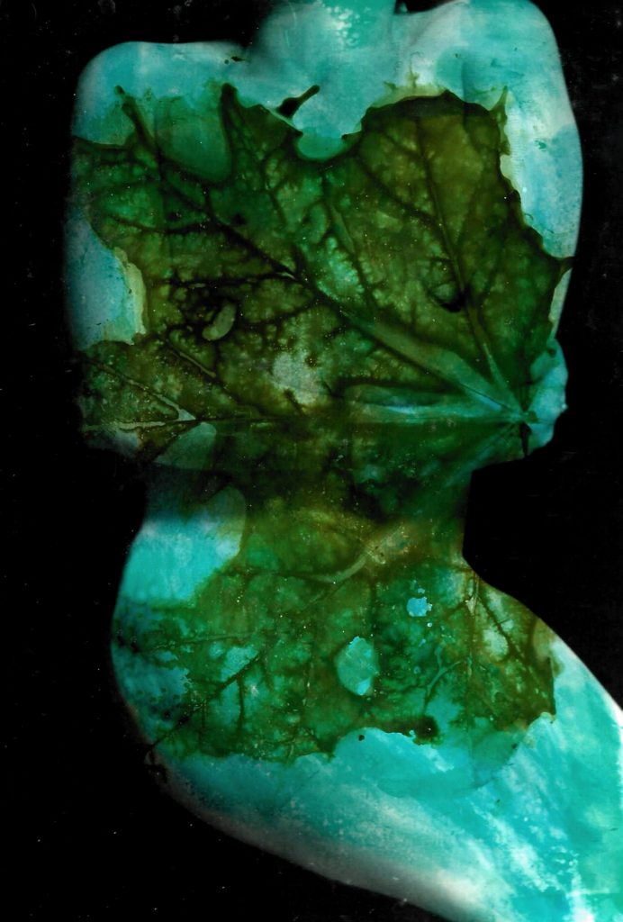 Jutta Leitner, Human Nature Zero 2, 2019, Footprint montiert auf Leinwand, Ausstellung Die Kraft der Frauen Berlin